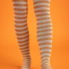 Women Gudrun Sjödén Leggings | Striped Tights In Organic Cotton