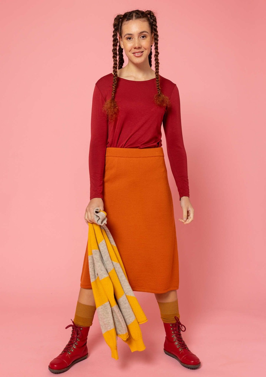 Women Gudrun Sjödén Skirts | Knit Wool Skirt