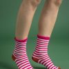 Women Gudrun Sjödén | Striped Socks In Organic Cotton