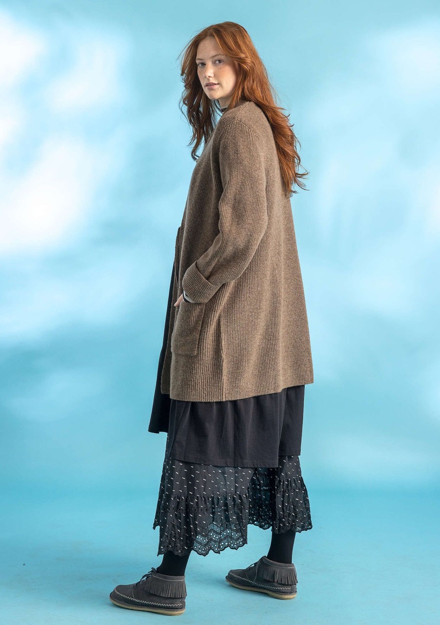 Women Gudrun Sjödén Cardigans | Long Cardigan In Wool