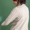 Women Gudrun Sjödén Tops & Shirts | Striped Mock Turtleneck In Organic Cotton