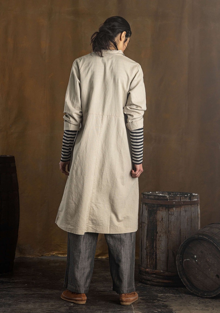 Women Gudrun Sjödén Dresses | Earth Dress In Woven Organic Cotton/Linen