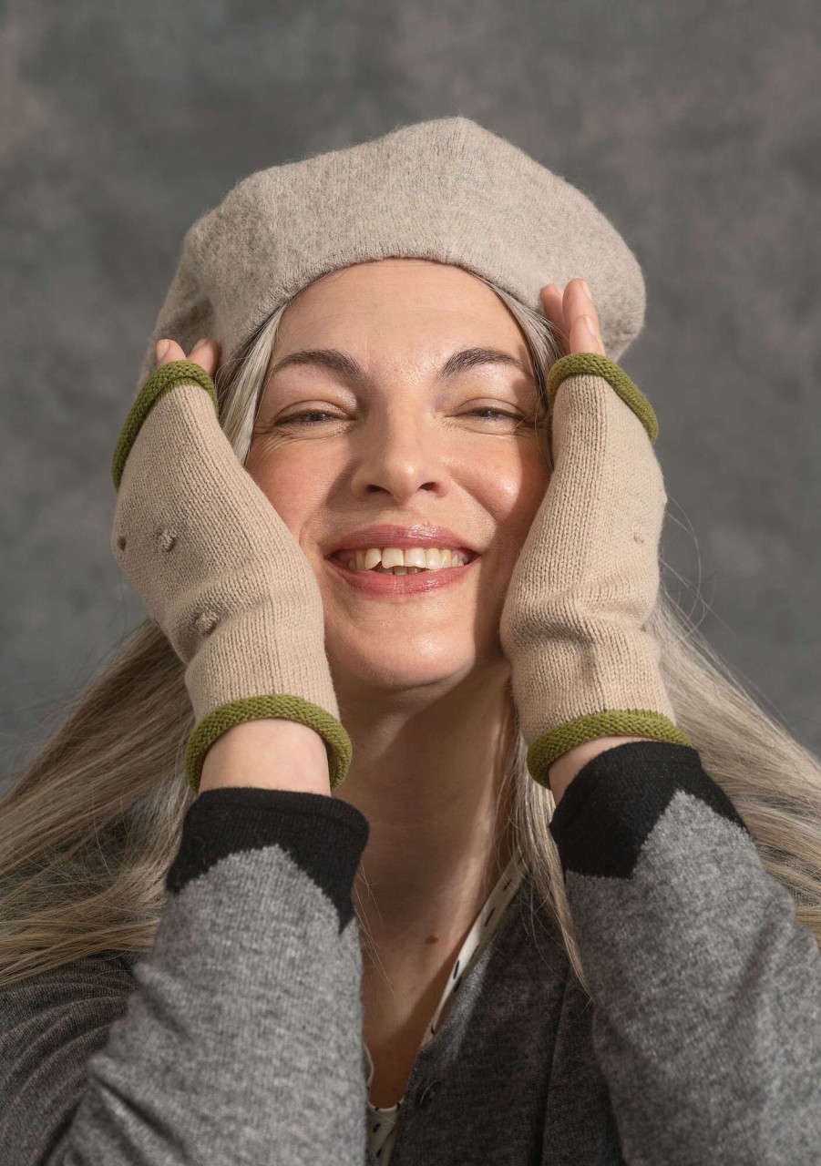 Women Gudrun Sjödén | Knit Beret In Felted Organic Wool