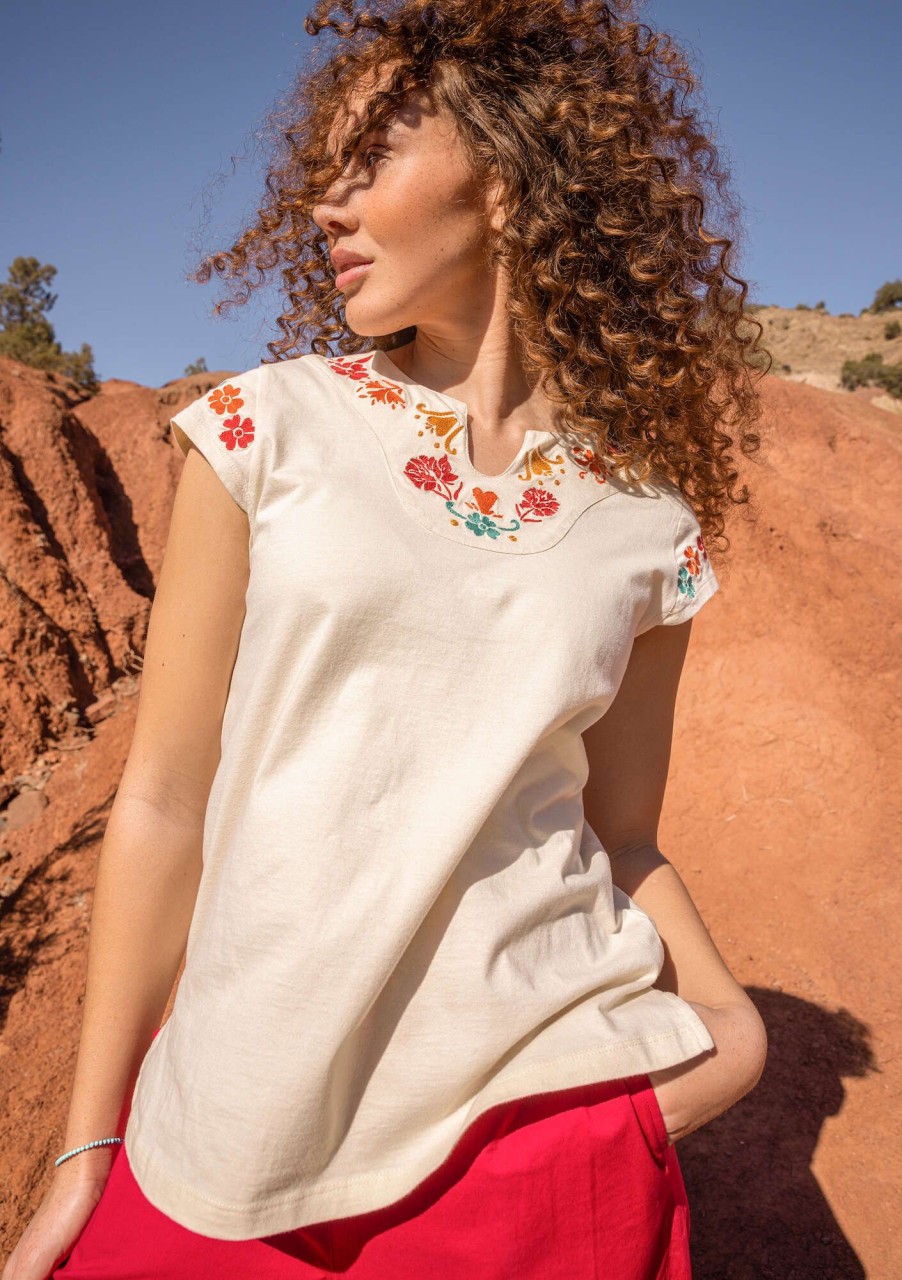 Women Gudrun Sjödén Tops & Shirts | Fernanda Top In Organic Cotton