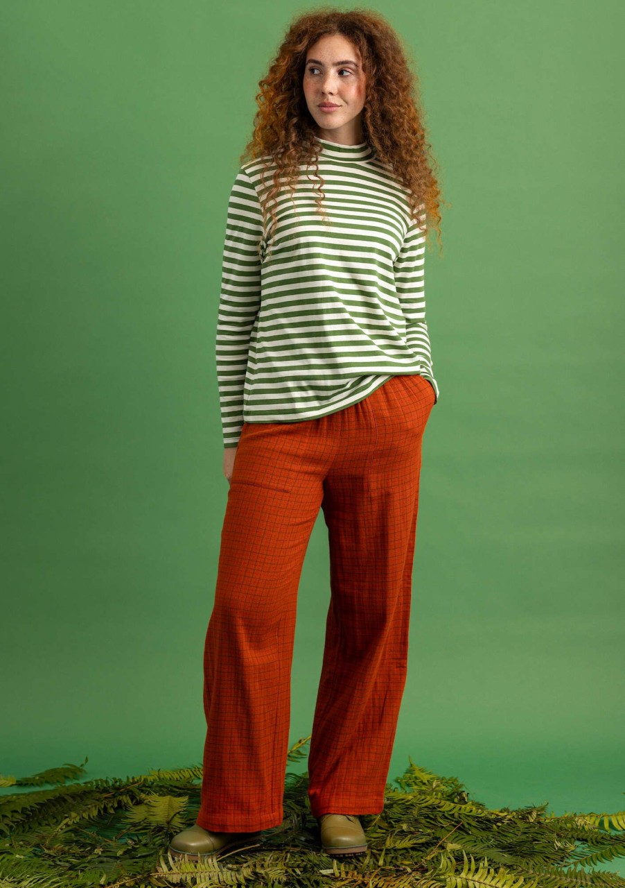 Women Gudrun Sjödén Pants | Field Woven Pants In Organic Cotton