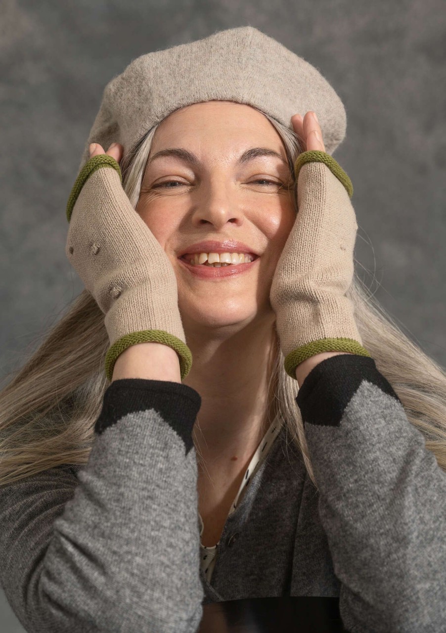 Women Gudrun Sjödén | Fingerless Gloves In Wool/Organic Cotton