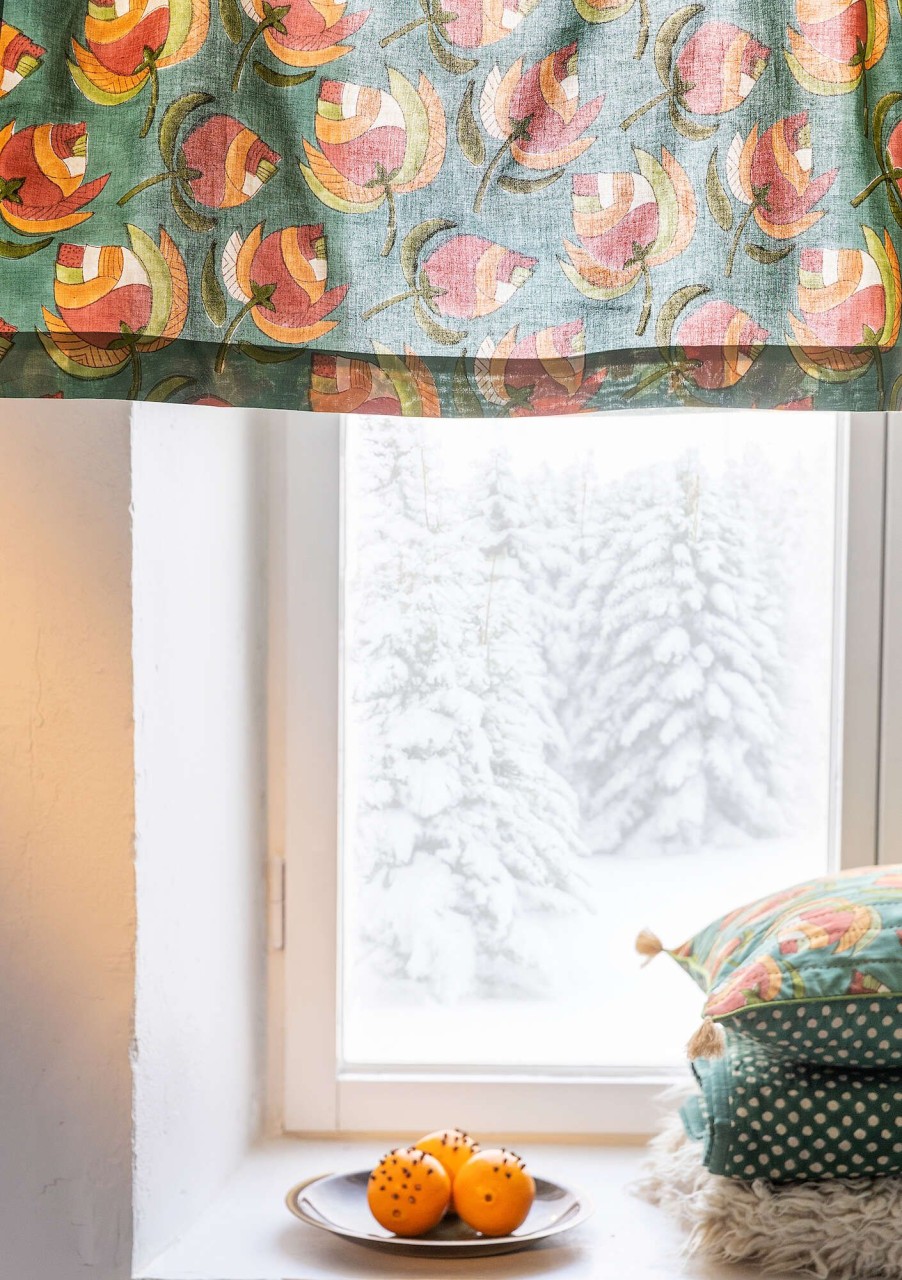 Homeware Gudrun Sjödén | Gulab Curtain Valance In Organic Cotton