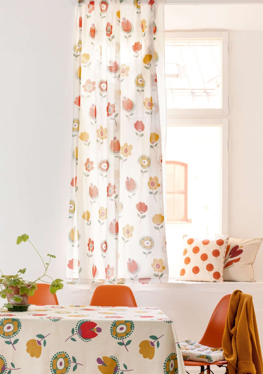 Homeware Gudrun Sjödén | Tulipanaros Curtain In Organic Cotton