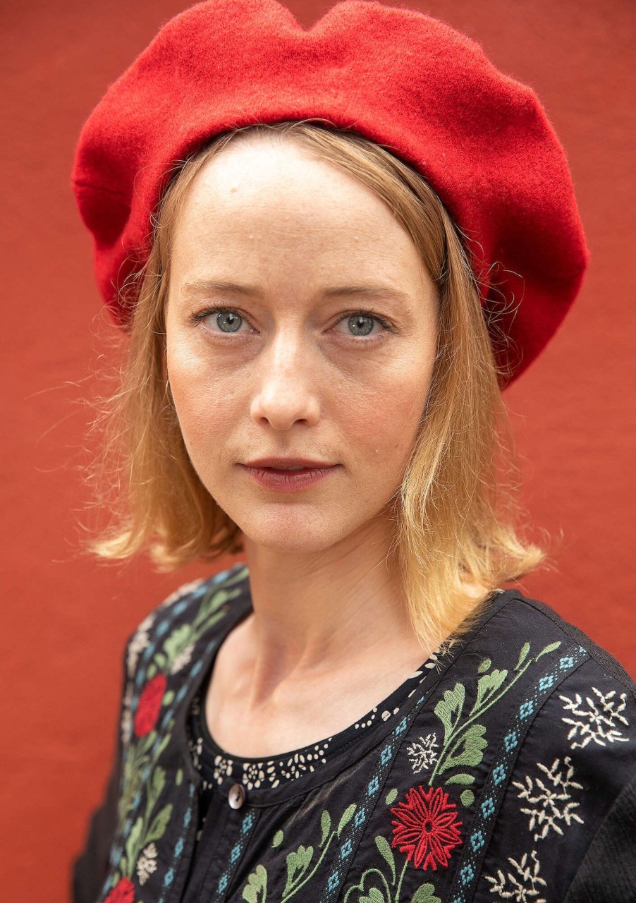 Women Gudrun Sjödén | Knit Beret In Felted Organic Wool