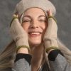 Women Gudrun Sjödén | Knit Beret In Felted Organic Wool