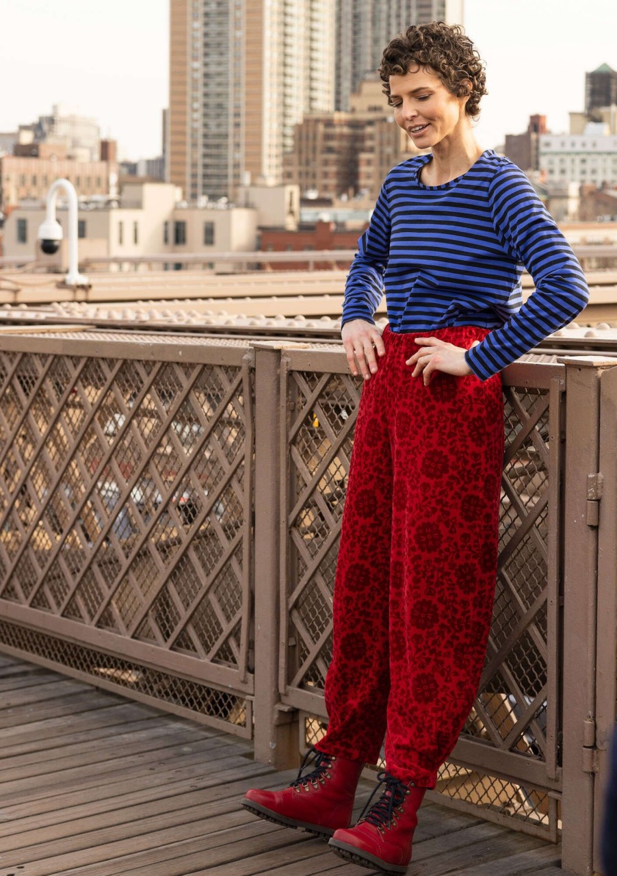 Women Gudrun Sjödén Pants | Emily Velour Pants In Organic Cotton/Recycled Polyester