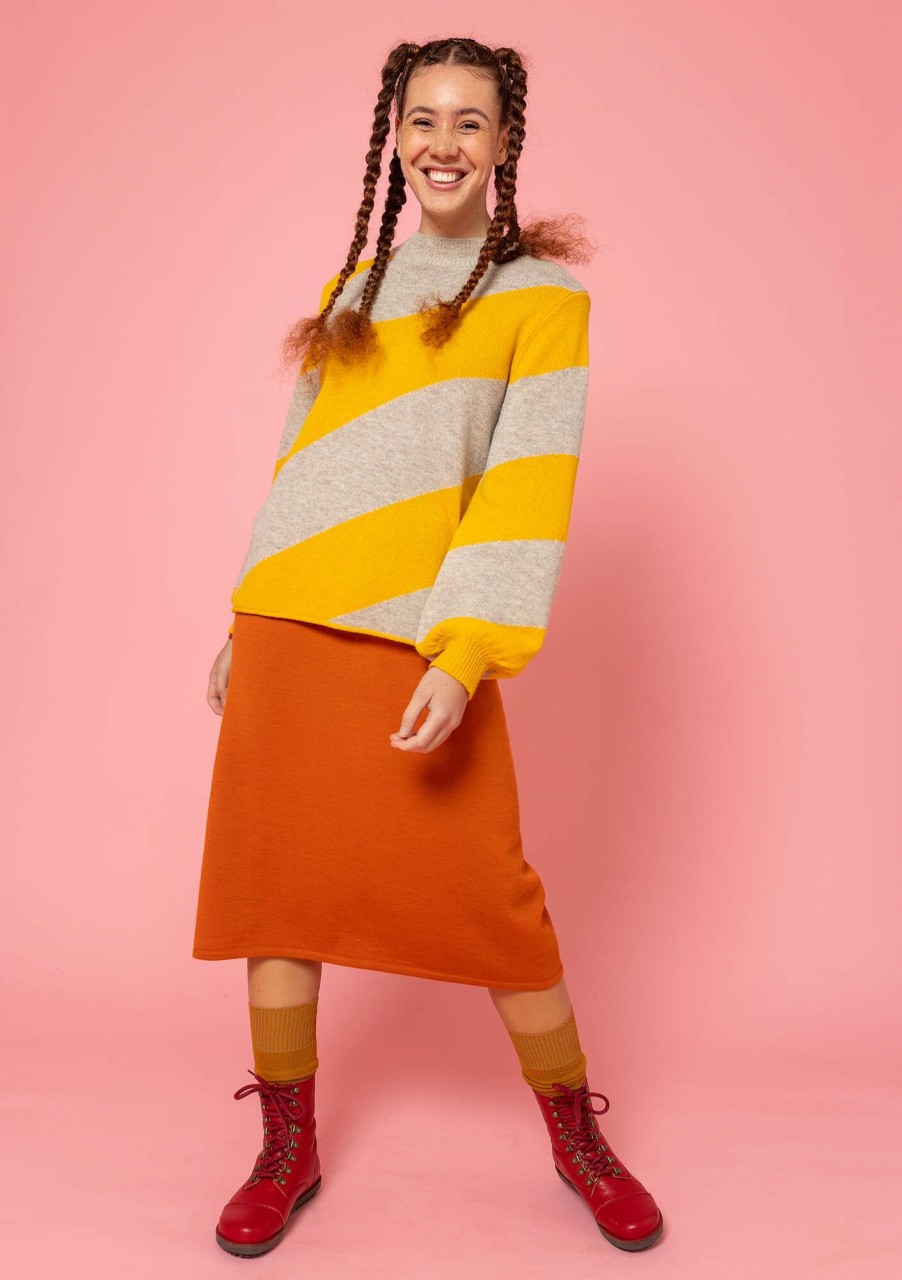 Women Gudrun Sjödén Tops & Shirts | Intarsia Wool Sweater