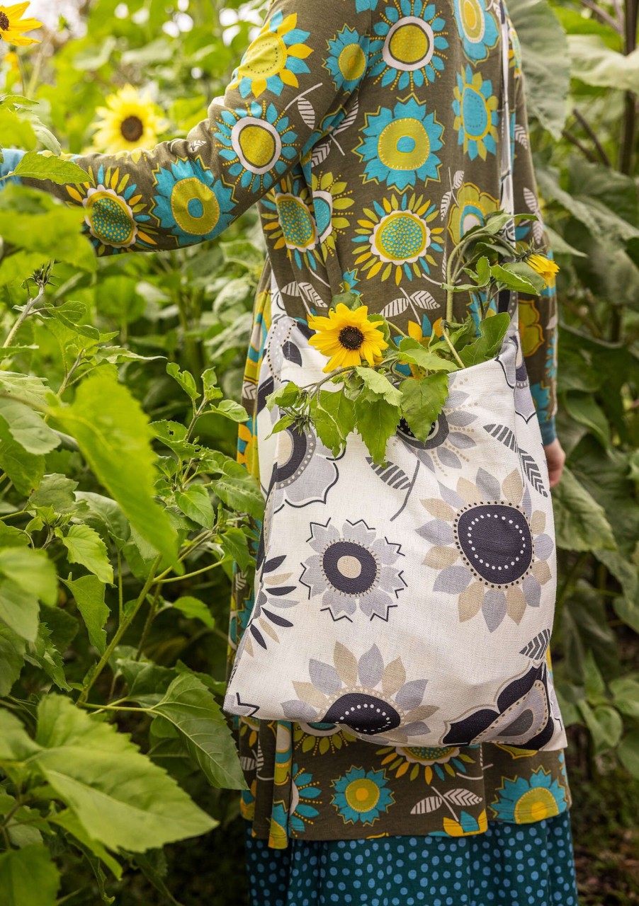 Women Gudrun Sjödén | Sunflower Bag In Organic Cotton/Linen